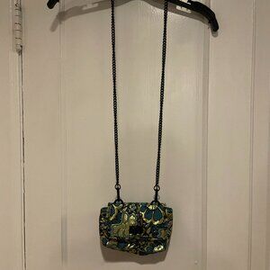 Steve Madden Novelty Chain Small Crossbody Blue/Metallic